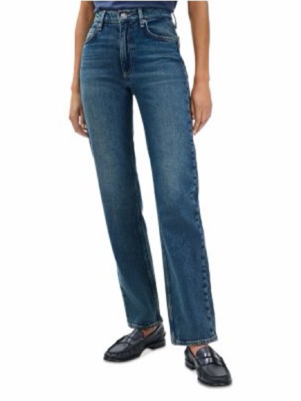 Rag & Bone Harlow Mid Rise Straight Jeans Size 26